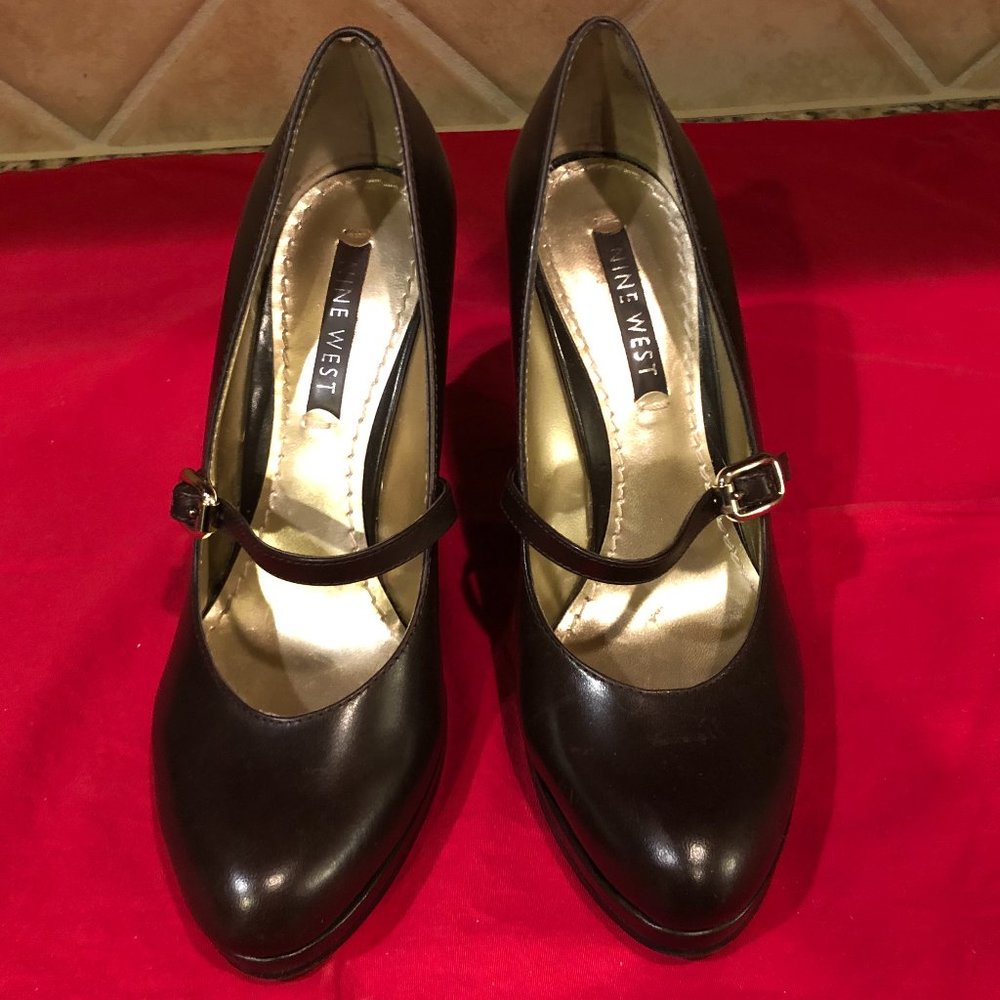 Used - Nine West NW Kizzy Dark Brown Leather - Size 6